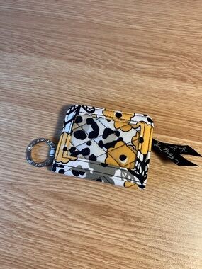 Vera Bradley Go Wild Bi Fold ID Case Wallet Keyring